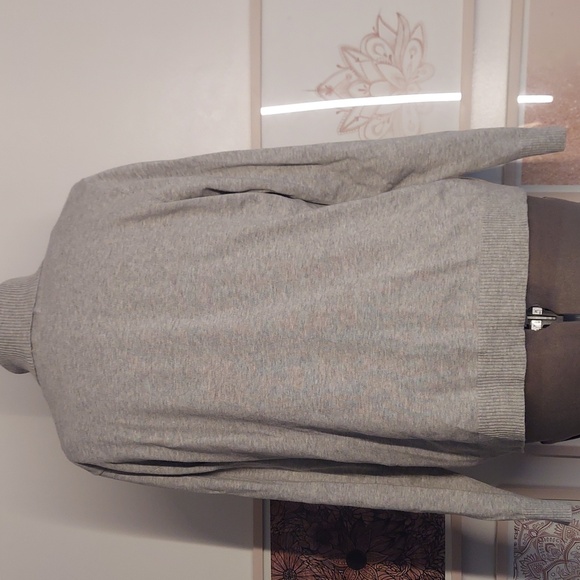 Lands' End large turtleneck sweater,  gray - Picture 6 of 8